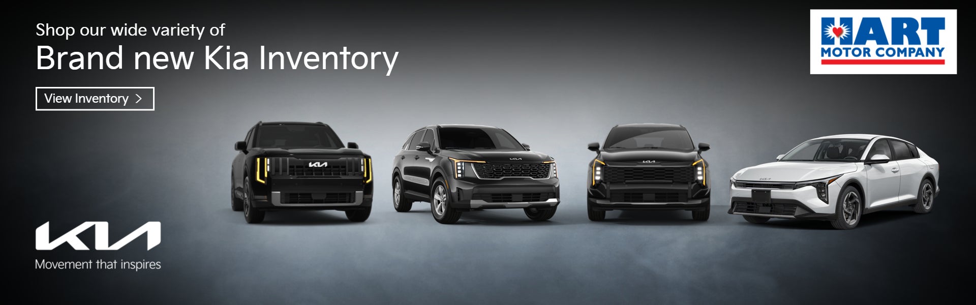 Shop our wide variety of brand new Kia Inventory